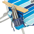 Tommy Bahama Hi-Boy 17" Seat Height 4-Position Lace-Up Suspension Folding Beach Backpack Chair
