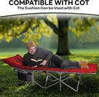 Zone Tech Camping Cot Mattress Pad Premium Quality Outdoor Comfortable Thicker Cotton Sleeping Cot Lightweight Waterproof Bottom Pad Mattress for Adult, Kid