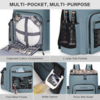 Large 52cans Waterproof Insulated Cooler Backpack for Men & Women, Leak Proof Backpack Cooler, Soft, 8Gal