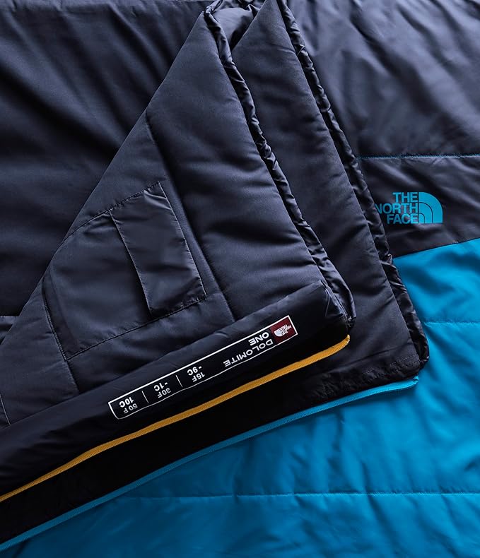 The North Face Sleeping-Bags Dolomite One 15F / -9C, 3-in-1 Insulated Sleeping Bag - Water Repellent, Rectangular Shape, Fleece Lined