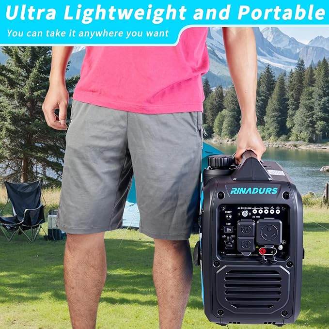 3500 Watt inverter generator, quiet and portable, suitable for home backup power, outdoor camping, and construction sites.EPA Compliant