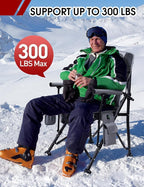 Heated Camping Chair - Fully Padded Heated Chairs Outdoor Sports, Battery NOT Included