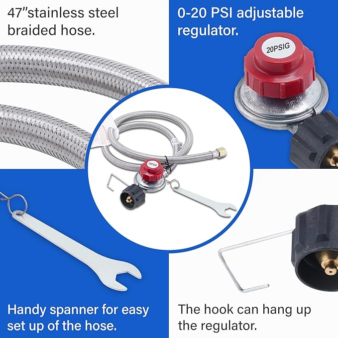 ARC Single Burner Propane Stove, 200,000BTU High-Pressure Outdoor Propane Stove Cooker Propane Burner, 16.5" Heavy Duty Burners for Outdoor Cooking Turkey Fry,Crawfish Boil,Homebrewing