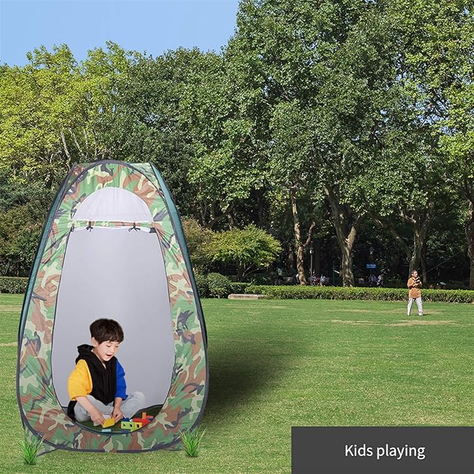 Changing Room Dressing Tent, Portable Pop Up Toilet Shower Tent, Camping Shelter Tent, Pop Up Privacy Tent, with Carry Bag, for Outdoor, Camping, Beach, Hiking, Fishing