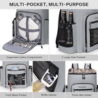 Large 52cans Waterproof Insulated Cooler Backpack for Men & Women, Leak Proof Backpack Cooler, Soft, 8Gal