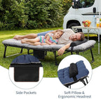 PeakPursuit Portable Camping Cot, Sleeping Cot for Adult, Heavy Duty Folding Cot Max Load 400LBS with Thick Mattress, Camping Bed for Travel Tent Day Bed Outdoor Home Guest Office Nap