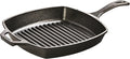 Lodge Cast Iron Grill Pan, Square, 10.5 Inch