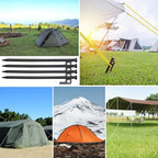 32 Pack Tent Stakes, 12in Heavy Duty Tent Stakes with Storage Bag, Forged Steel Tent Pegs for Camping
