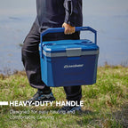 EchoSmile Insulated Portable Cooler 20L/21qt, Outdoor Hard Cooler Ice Chest Box for Camping, Drink, Beach, Fishing and Boating