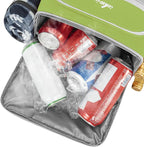 Cooler Backpack, 40 Cans Insulated Lunch Backpack Picnic Backpack for Men&Women, Durable Cooler Bag with 2 Leak Proof Compartments for Picnic, BBQ Camping, Lunch, Beach, Hiking, Green