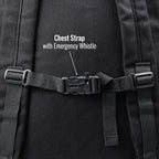 ASR Outdoor 30L Heavy Duty Gold Prospecting Backpack, Canvas Camping Rucksack (Black)