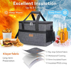 Lifewit Cooler Bag 30/50/60 Cans Collapsible and Insulated Large Lunch Bag Leakproof Soft Cooler Portable Tote for Camping/BBQ/Family Outdoor Activities