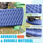 Inflatable Camping Sleeping Pad with Pillow, Extra Thickness 4 Inch Sleeping Mat with Built-in Pump, Compact & Ultralight Camping Air Mattress for Backpacking Hiking Tent Traveling