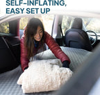 LOSTHORIZON Camping Air Mattress with Foam for Tesla, Self Inflating Sleeping Pad with Pump Sack, 4.5" Thick, R-Value 13, Model Y
