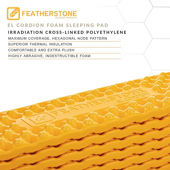Featherstone Backbone 1 Person Ultralight Tent for Backpacking & El Cordion Closed Cell Foam Sleeping Pad Bundle