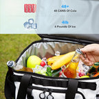 Soft Travel Coolers Bags Insulated Cooling 16hour for Camping Hiking Beach Travel Soft Sided Insulated Cooler Bag 20/48Cans for Women Men