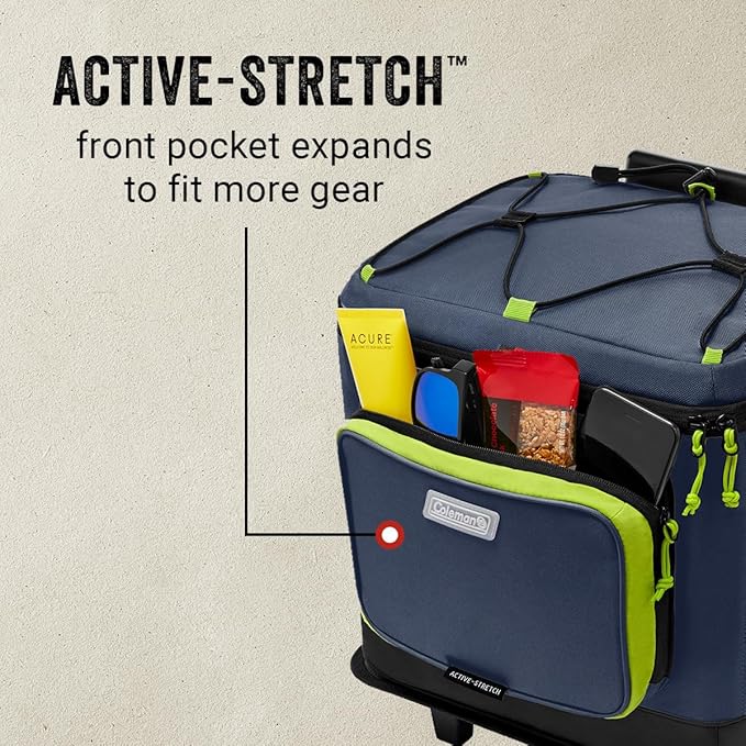 Coleman XPAND 16/30/42 Can Insulated Soft Cooler with Backpack & Wheeled Cooler Options, Portable Ice Chest Keeps Contents Cold up to 24 Hours