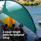 Kelty Sunshade – Pop Up Portable Shade UV Shelter for Beach Trips, Soccer Games, Backyard, Camping, Adjustable Side Wall, Wind Protection, 2024 Model | Beach Trips, Soccer Games, Backyard, Camping, Wind Protection