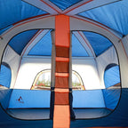 KTT Extra Large Tent 10-12-14 Person(A),Family Cabin Tents,2 Rooms,3 Doors and 3 Windows with Mesh,Straight Wall,Waterproof,Double Layer,Big Tent for Outdoor,Picnic,Camping,Family Gathering