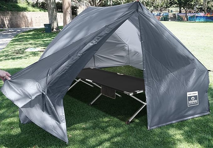Oak Creek Advanced Hammock Rain Fly. 110 Inch Multipurpose Rainfly for Hammocks. Provides Protection from The Elements. Lightweight Waterproof Tarp Works with Any Camping Hammock