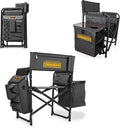 Picnic TIME NFL Unisex-Adult NFL Fusion Camping Chair with Side Table and Soft Cooler, Beach Chair for Adults, Lawn Chair
