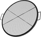 Stanbroil Heavy Duty X-Marks Fire Pit Cooking Grill Grates with Support X Wire - Outdoor Round BBQ Campfire Grill Grid - Camping Cookware, 36-Inch