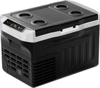 EUHOMY 12 Volt Refrigerator, 22QT(21L) 12V Cooler, Compressor Electric Cooler -4℉~68℉, 12V Fridge 12/24V DC 100-240V AC, Portable Freezer for Camping, Travel, Truck, Home