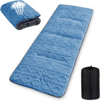 Folding Camping Cot Pad - Portable & Comfortable Outdoor Sleeping Mat with Elastic Strap, Lightweight Waterproof Bottom Mattress Pad