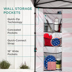 Best Choice Products 10x10ft Pop Up Canopy Tent with Sidewall, 1 Person 1 Minute Set Up, Carry Case, 4 Weight Bags - American Flag