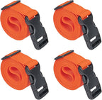 Premium Utility Straps with Quick Release Buckle Adjustable Short Nylon Tie Down Straps for Backpack Tactical Lashings Camping Gear Sleeping Bag Mattress Conveyor Belt Luggage