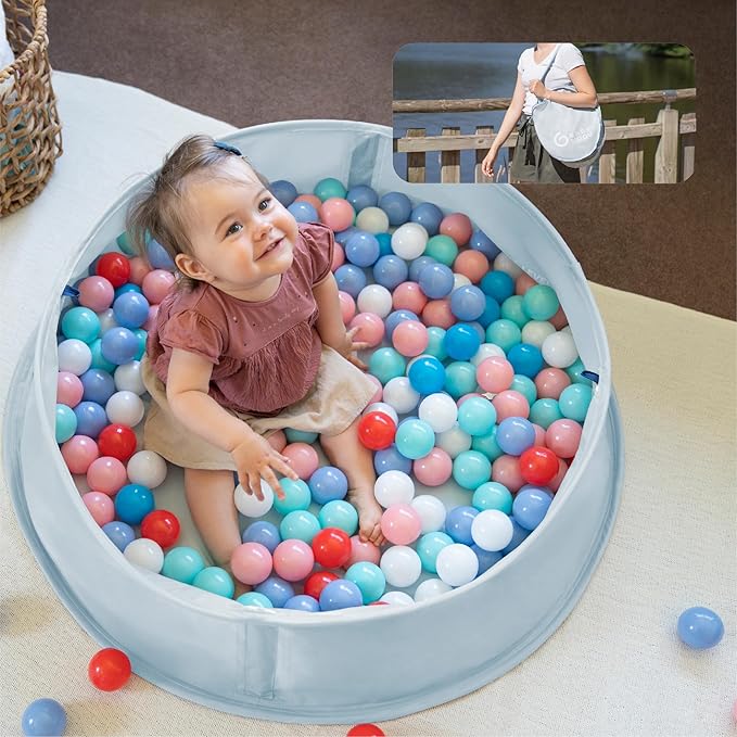 Babymoov Aquani Tent & Pool 3 in 1 Pop Up Tent, Kiddie Pool and Play Area (Summer 2024 Essential), Marine, One Size