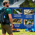 Gifts for Men Christmas Personal Water Filter Straw - Portable Survival Filtration Gear & Family Travel Essentials for Emergency Preparedness, Hiking, Camping, Backpacking & Outdoor Activities