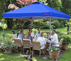 MASTERCANOPY Durable Pop-up Canopy Tent with Roller Bag (8x8, Blue)