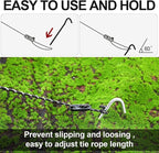 36 Pieces Inflatable Stakes and Tethers Replacement Tethers and Aluminum Metal Stakes Yard Inflatable Accessories with Hook for Fixing Halloween Christmas Decorations Inflatables Lawn Decor Tent