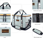 INSMEER Insulated Cooler Bag 65Cans/32 Cans Large Cooler Bag Soft Sided Cooler with Shoulder Strap, Collapsible Leakproof Portable Coolers for Camping/Beach/Food Delivery/Shopping/Outdoor/Picnic