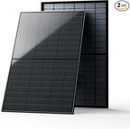 EPOCH 800W Bifacial Solar Panels,N-Type Class A 12/24 Volt Monocrystalline Solar Panel, High-Efficiency Waterproof Solar Module for RV Camping, Boat, Marine,Off-Grid[400w×2pcs]