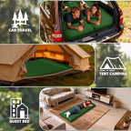 KASIMO Memory Sleeping Pad for Camping, 3" Compact Ultra-Thick Foam Sleeping Mats with Pillow, 9.5 R-Value Insulated Camping Mattress Pad or Car Travel Backpacking Tent,Home