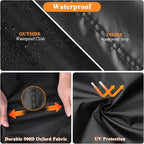 Grill Cover for Weber Slate 36 inch Griddle, 77 inch Outdoor Grill Cover Waterproof for Weber 36 inch Rust-Resistant Gas Griddle -77" L x 27" W x 39" H