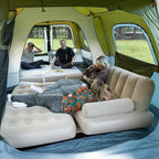 Night Cat 8-Persons Camping Tent: Large Waterproof Instant Cabin Hot Tent with Canopy and Stove Jack for Family Glamping