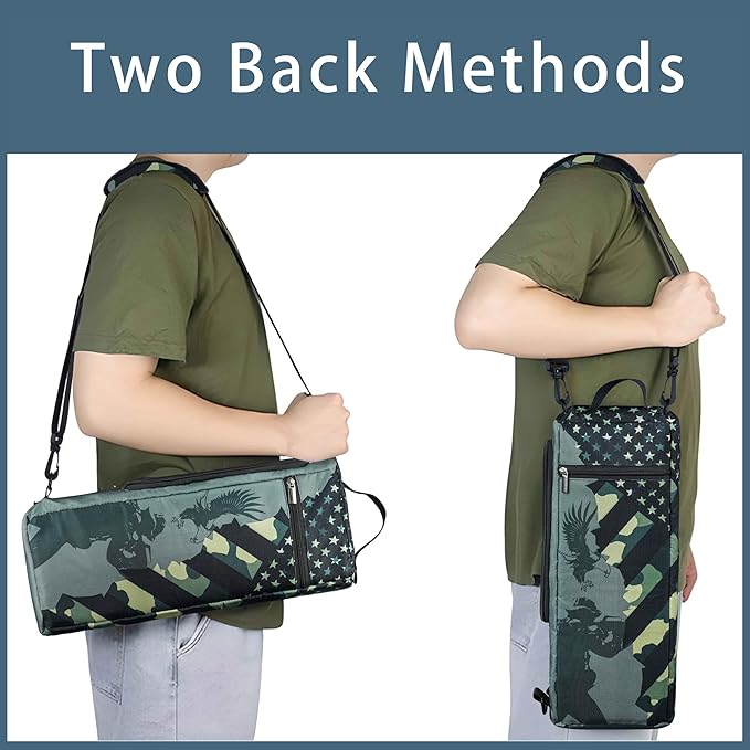 Golf Cooler Bag Plus Ice Pack Soft Sided Insulated Cooler Bag- Holds 6 Pack of Cans or 2 Wine Bottles - Grey Camo Golf Beer Sleeve Black Fits Discreetly in Golf Bags