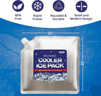 GURIN Reusable Ice Packs for Lunch Box/Coolers, Bag, or Backpack Coolers - Cold Up to 8-12 Hours Long Lasting for Camping Picnic, Outdoor Activities, Food Delivery
