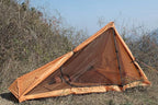 1 Person Trekking Pole Tent for Backpacking - Ultralight Backpacking Tent, Waterproof Hiking Tent for Camping, Lightweight Camping Tent for Scouts, Trekker(NO Trekking Poles)