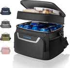 EVERFUN Small Cooler Bag 24 Can Insulated Lunch Box Double Deck Soft Leak-Proof Waterproof Collapsible Ice Chest for Men Women Work Travel Car Trip Picnic Beach