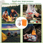 Portable Camping Stove Backpacking Stove, Specialized Hiking Stove Camping Stove with Piezo Ignition Stable Support Wind-Resistance, Camp Stove for Outdoor cooking Camping Hiking Adventure Cooking