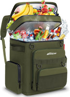 Backpack Cooler Insulated Leak Proof for Men Wowen 36 Cans Soft Cooler Backpack Insulated Waterproof Large Capacity Coolers Bag Portable for Lunch Camping Travel Picnic Hiking