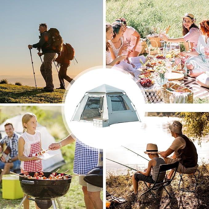 Genérico Camping Tent | Wide and Easy to Set Up Quick - Family Tent for Outdoor Activities, for Adults Teenage Couples on Picnic Hiking Mountaineering and