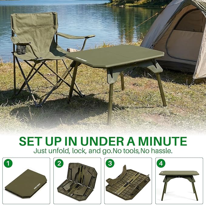 TOPCHANCES Folding Camping Table Outdoor,Ultralight Aluminum Camping Tables Multifunctional Portable Folding Table with Carrying Bag for Holiday Festival Camping Travel Picnic Grilling