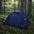 1/2/3/4 Person Tents Waterproof&Windproof Family Tents Camping-Tent,Lightweight Portable Pop Up Tent for Camping,Hiking,Mountaineering or Beach Easy to Set Up Adventures Carry Bag