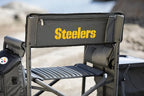 Picnic TIME NFL Unisex-Adult NFL Fusion Camping Chair with Side Table and Soft Cooler, Beach Chair for Adults, Lawn Chair