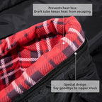 BISINNA Cotton Flannel Sleeping Bag for Adults Backpacking Camping Sleeping Bag 3 Season Envelope Sleeping Bags for Hiking